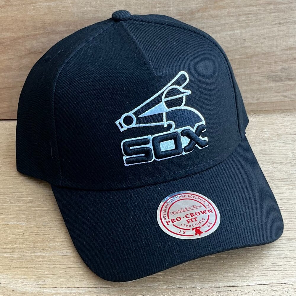 MITCHELL & NESS MLB CHICAGO WHITE SOX RETRO LOGO PRO CROWN SNAPBACK HAT NEW